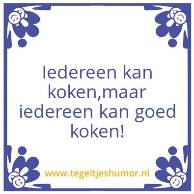 Tegeltje: Keukenprons(es)