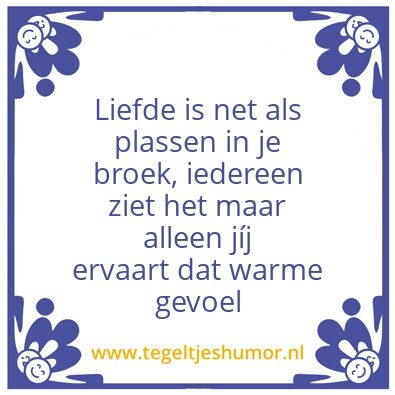 Tegeltje: Tegeltje
