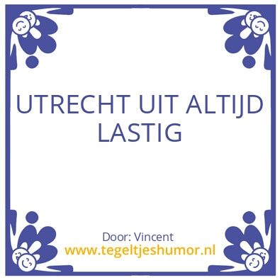 Tegeltje: Utreg