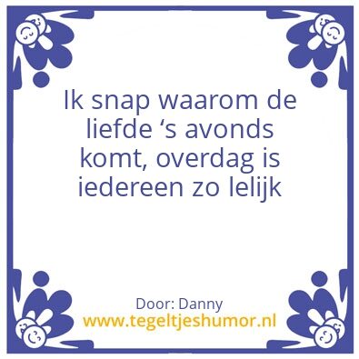 Tegeltje: Tegeltje