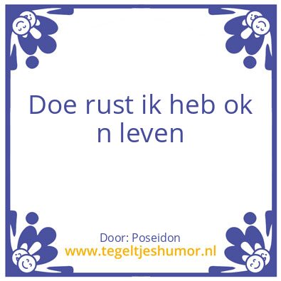 Tegeltje: Delfsblauw tegel