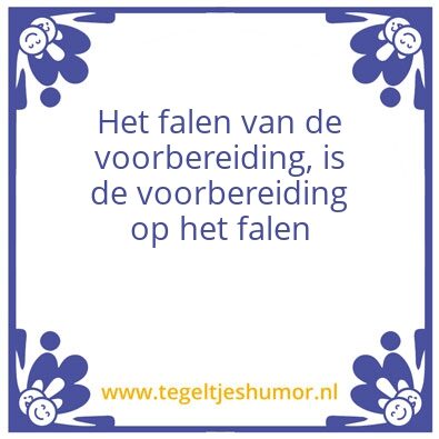 Tegeltje: Voorbereiding