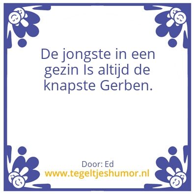 Tegeltje: Jongst