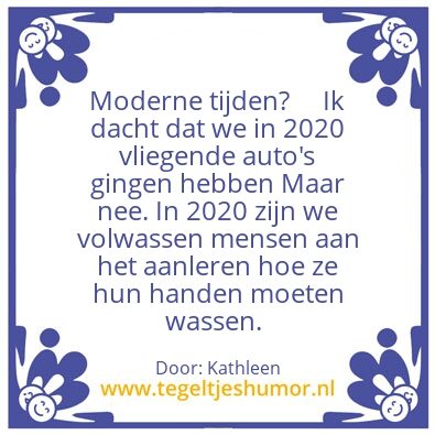 Tegeltje: Corona