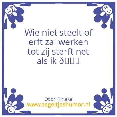 Tegeltje: Tineke