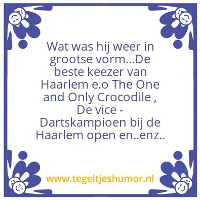 Tegeltje: Tegel