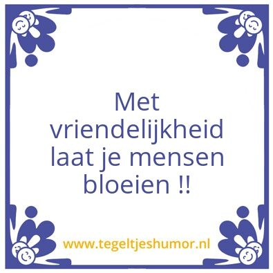 Tegeltje: Bloeien