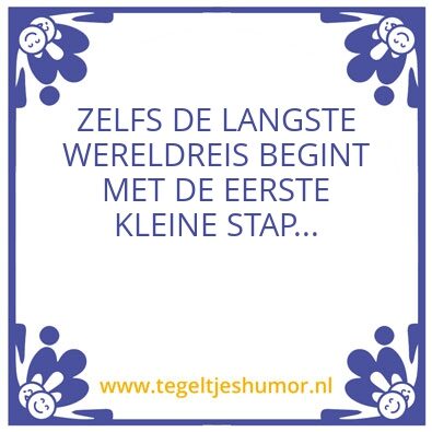 Tegeltje: WERELDREID