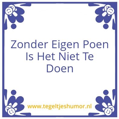 Tegeltje: Zepihntd