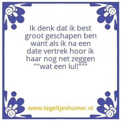 Tegeltje: Groot