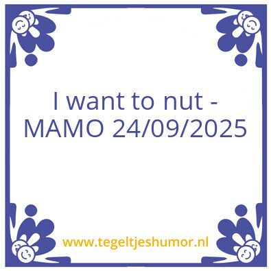 Tegeltje: MAMO