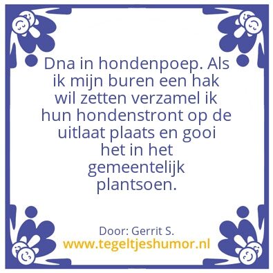 Tegeltje: Ik ben Gerrit.