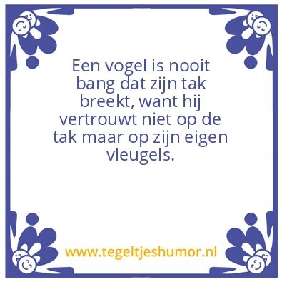 Tegeltje: zelfvertrouwen