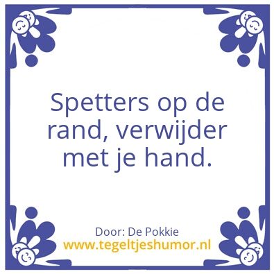 Tegeltje: Spetters 2