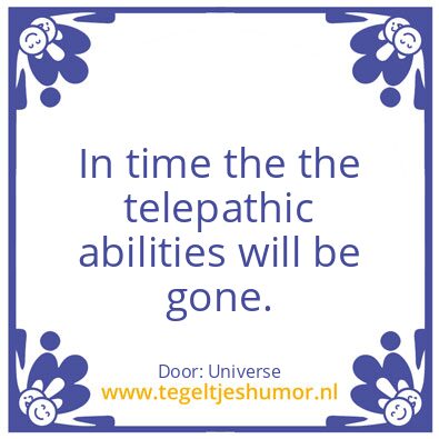 Tegeltje: we are the builders