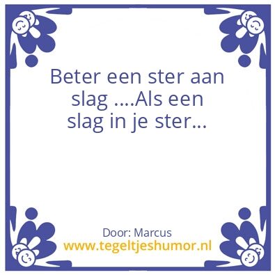 Tegeltje: Sterrenslag