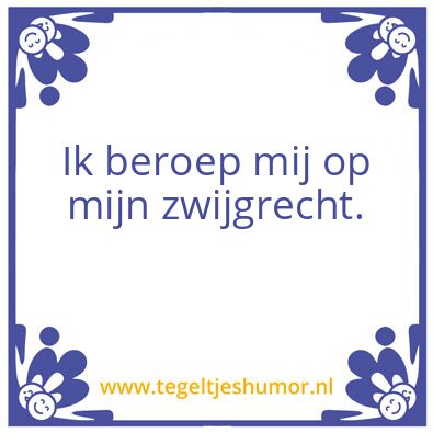 Tegeltje: *