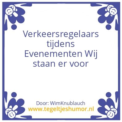 Tegeltje: verkeer Regelen