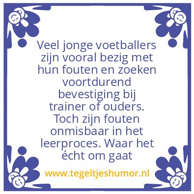 Tegeltje: Voetballertjes