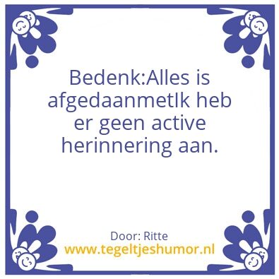 Tegeltje: Rutte
