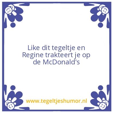 Tegeltje: Regine