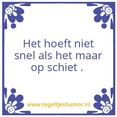 Tegeltje: Vollen pijp