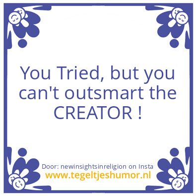Tegeltje: Only The Strong Ones !