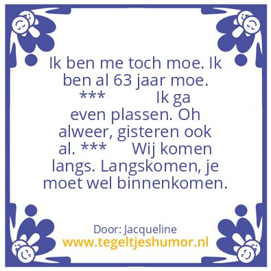 Tegeltje: Eten en drinken