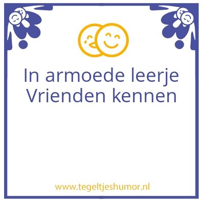 Tegeltje: VRIENDSCHAP