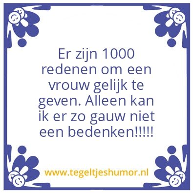 Tegeltje: grapje