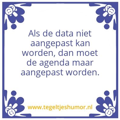 Tegeltje: Datum