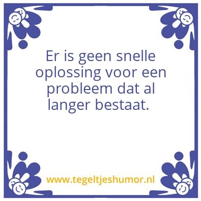 Tegeltje: …