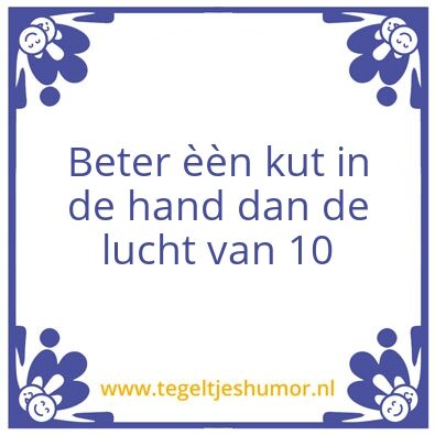 Tegeltje: test