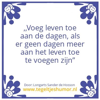 Tegeltje: Goede palliatieve zorg