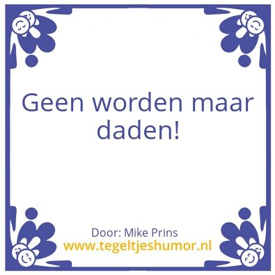 Tegeltje: mike