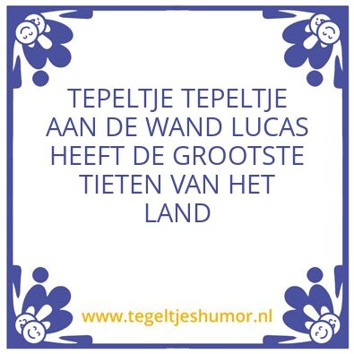 Tegeltje: .