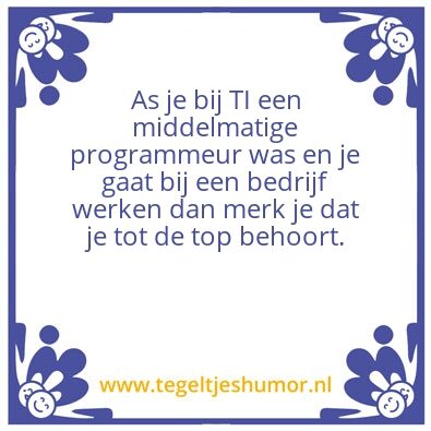 Tegeltje: Technische Informatica