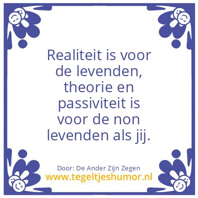 Tegeltje: De Ander Zijn Vloek is
