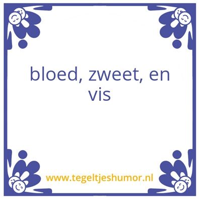 Tegeltje: vis