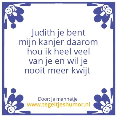 Tegeltje: Judith Meijer