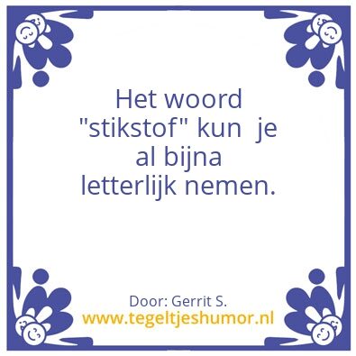 Tegeltje: Ik ben Gerrit.