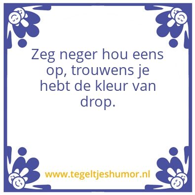 Tegeltje: .