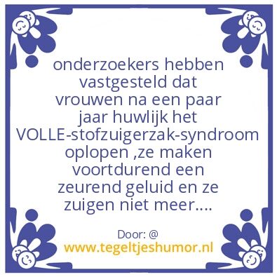 Tegeltje: leuk