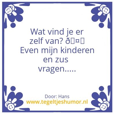 Tegeltje: Hans