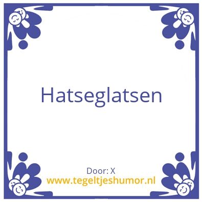 Tegeltje: X