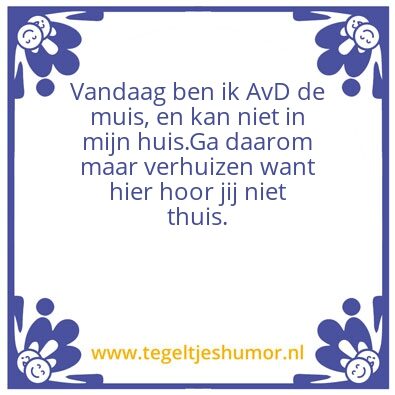 Tegeltje: A.v.D.