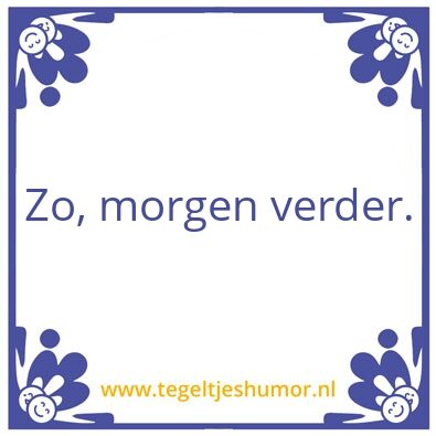 Tegeltje: werkgeluk