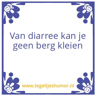 Tegeltje: Hoop stront