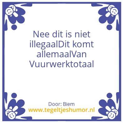 Tegeltje: Biem