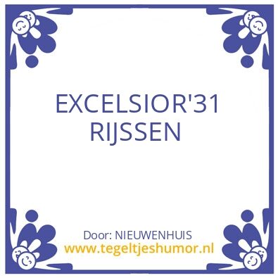 Tegeltje: EXCELSIOR’31